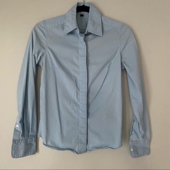 Blue Women’s Dress Shirt - Picture 1 of 3
